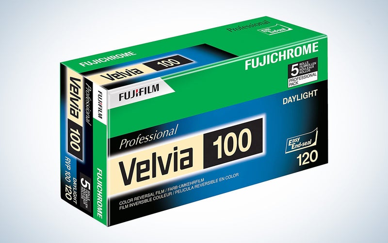 Fujifilm 16326107 Fujichrome Velvia 120mm 100 Color Slide Film ISO 100 5 Pack