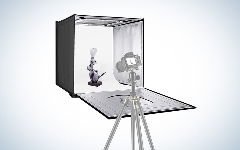 This NEEWER Photo Studio Light Box is the best product photography setup.