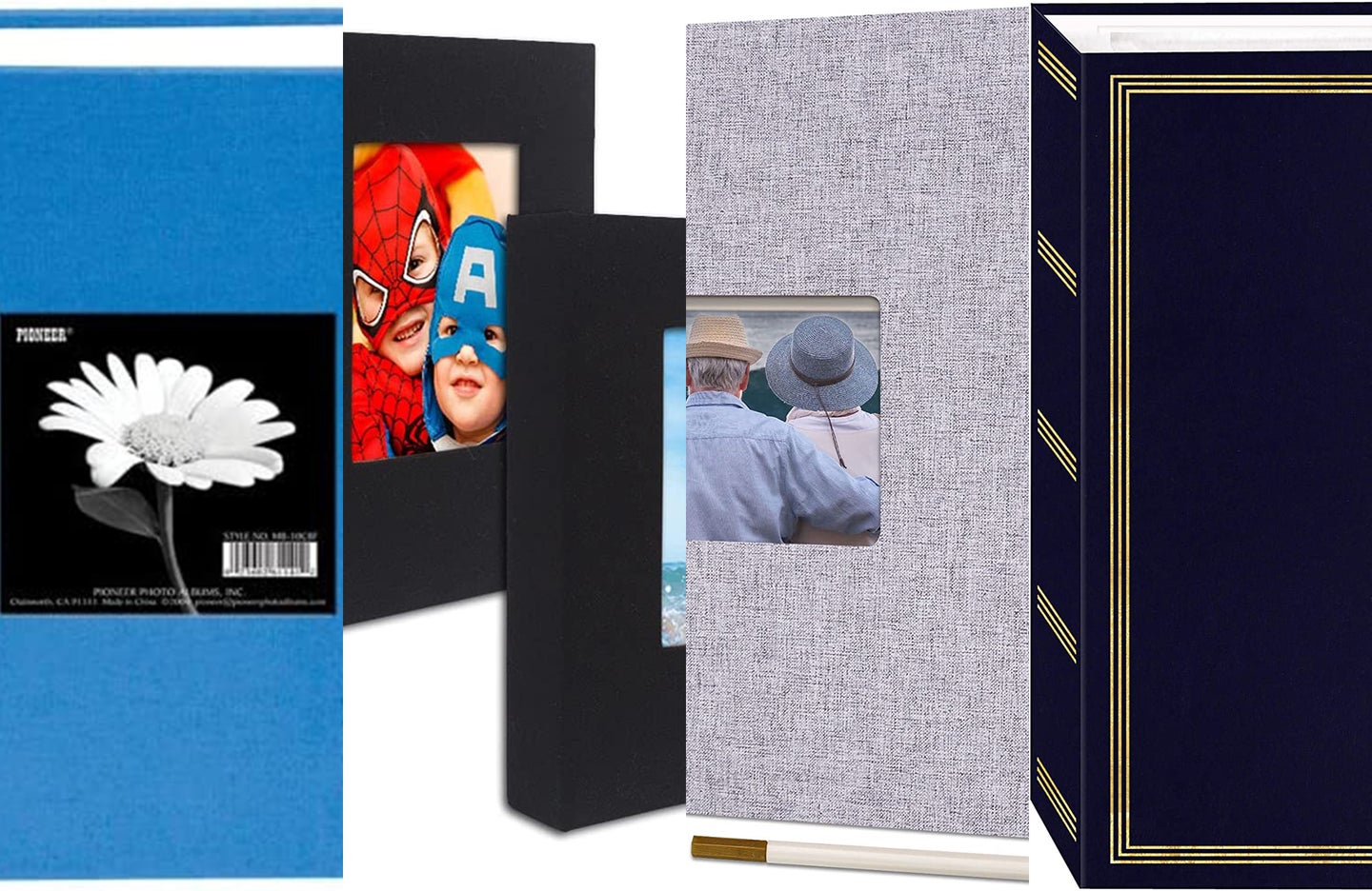 Small Photo Album 4x6 Photos Black Inner Page with Strong Elastic Band,  Each