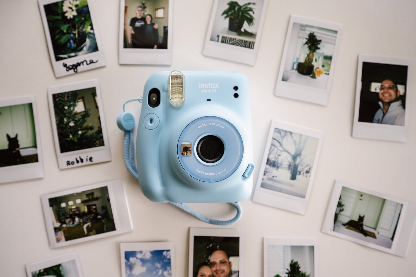 Instax Mini 11 with Instax Mini photos