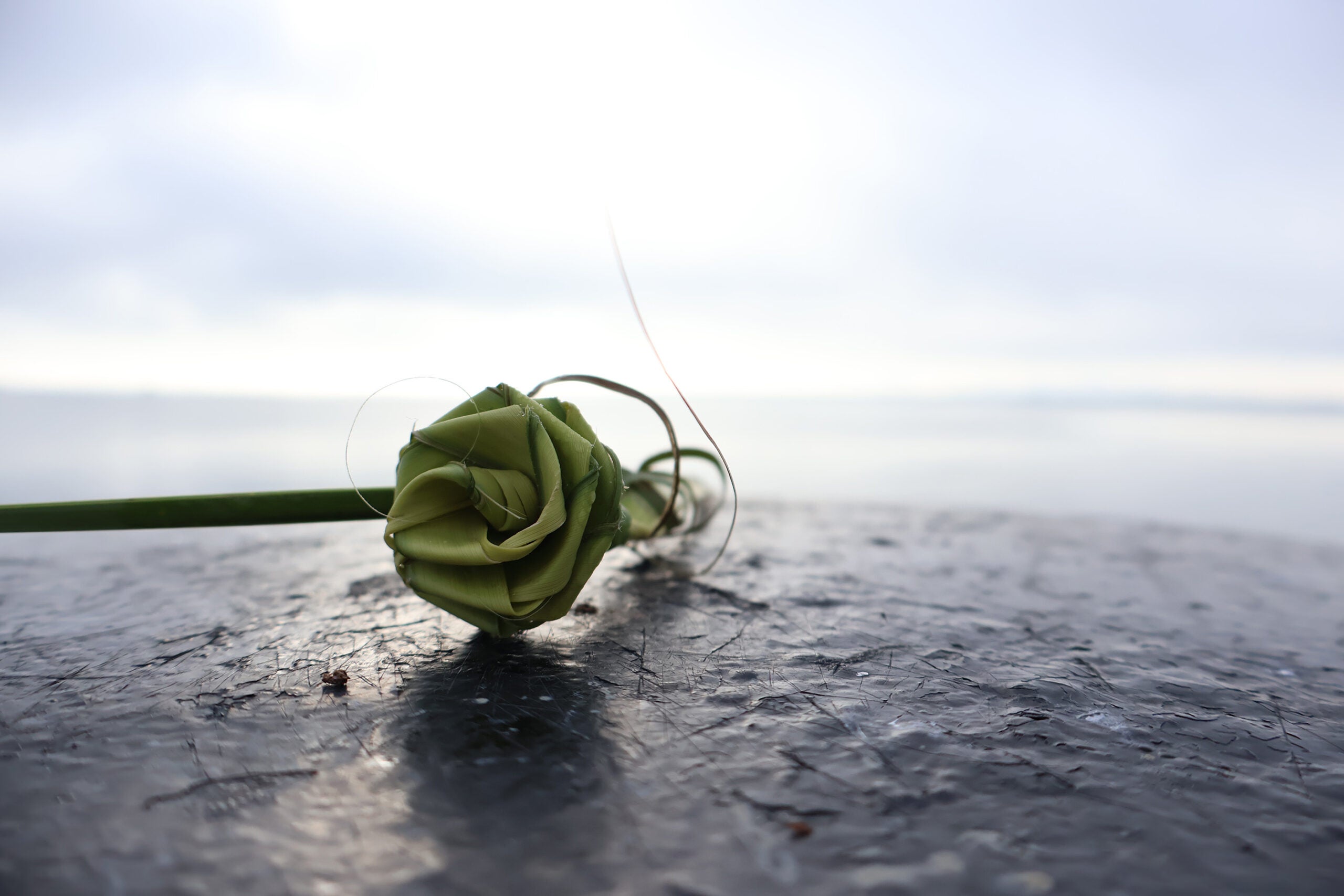 a woven flower in Charleston, South Carolina