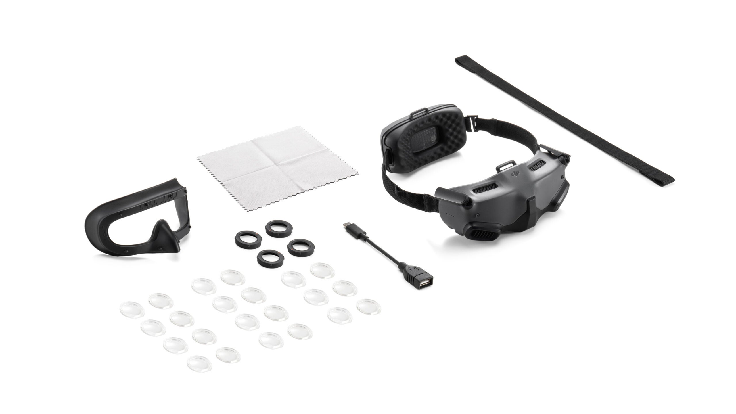 Items that come in the box with the DJI Goggles Integra