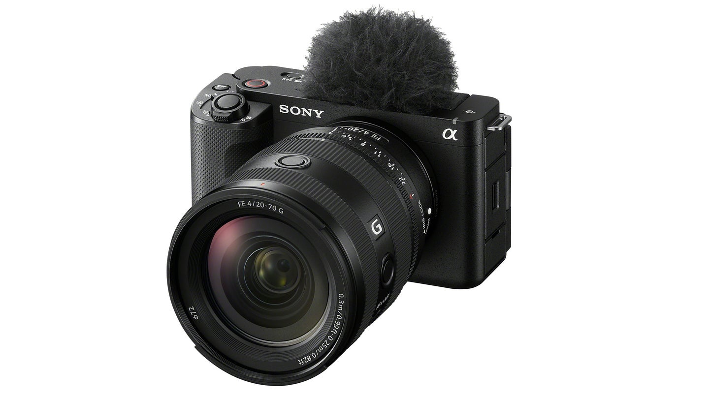 Sony ZV-E1 camera on an angle