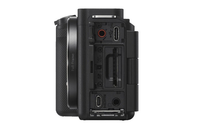 Sony ZV-E1 camera side view ports