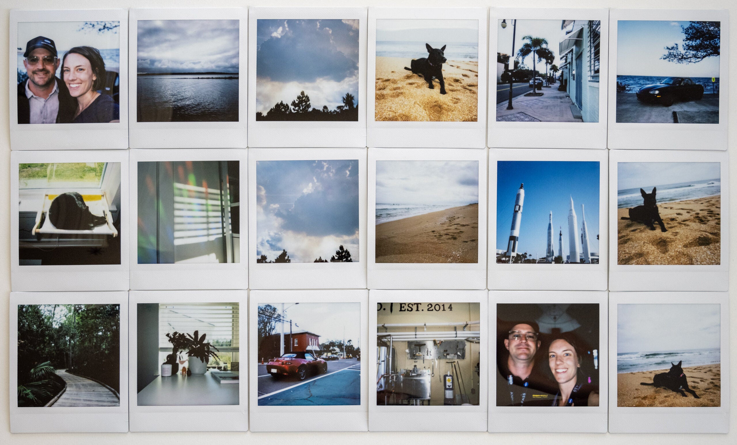 Instant photographs taken with the Instax Square SQ1