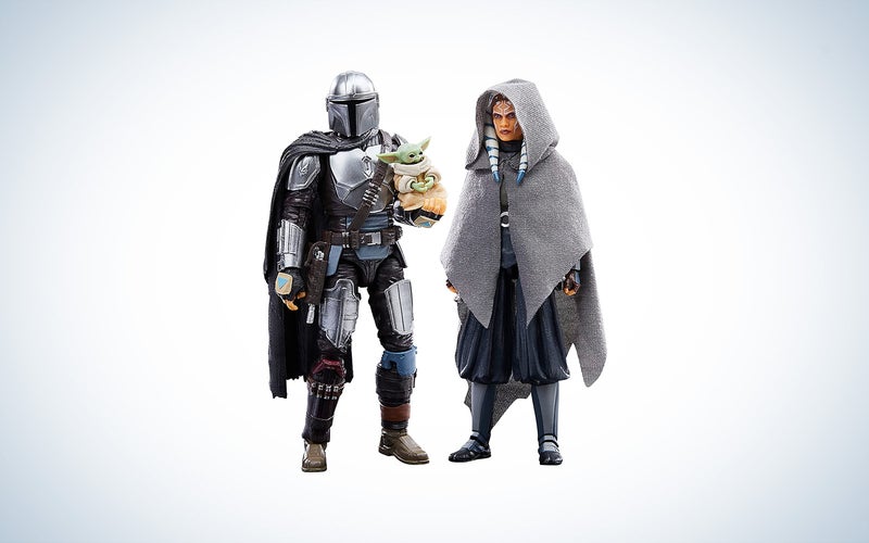 STAR WARS The Black Series The Mandalorian, Ahsoka Tano & Grogu Toy 6-Inch-Scale The Mandalorian Collectible Action Figure 3-Pack