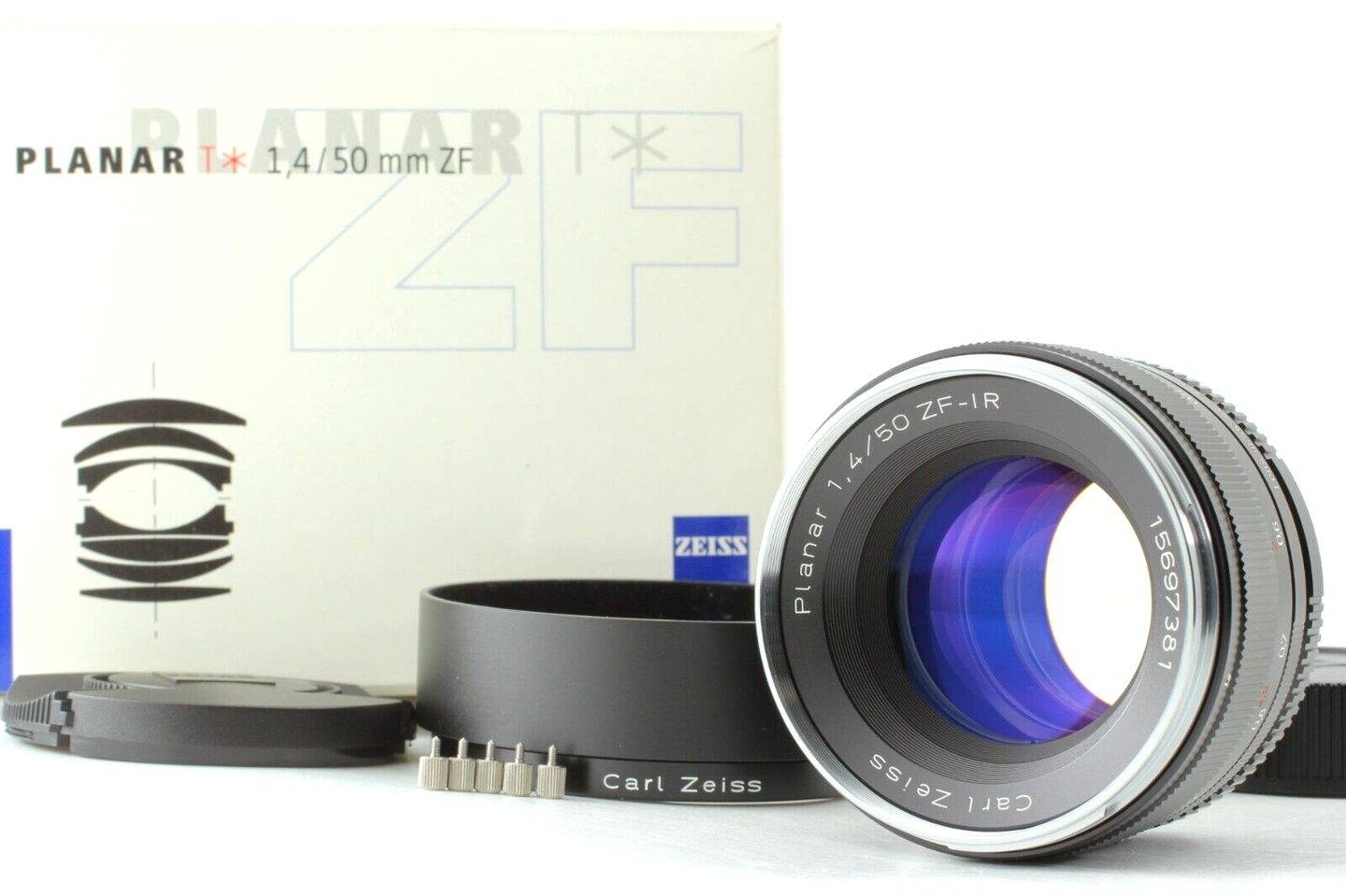 The Zeiss ZF-IR lens along with its box