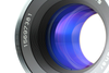 An up-close shot of the Zeiss ZF-IR 50mm planar lens to show the coating.