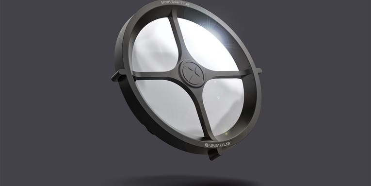 The Unistellar Smart Solar Filter allows you to safely look at the sun