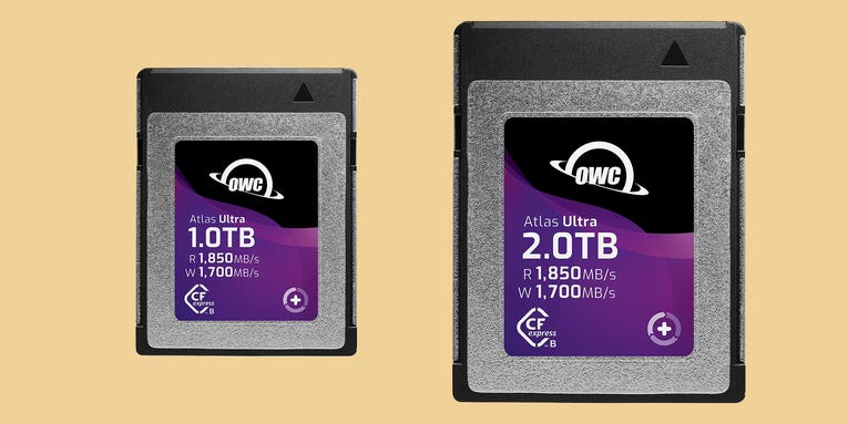 OWC announces 1TB and 2TB high-performance CFexpress cards