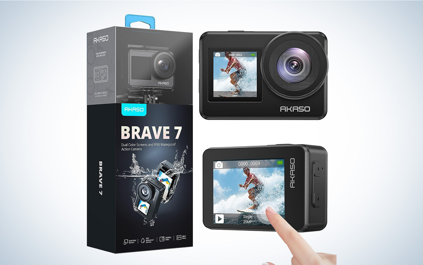 Waterproof case for Akaso Brave 7 action camera