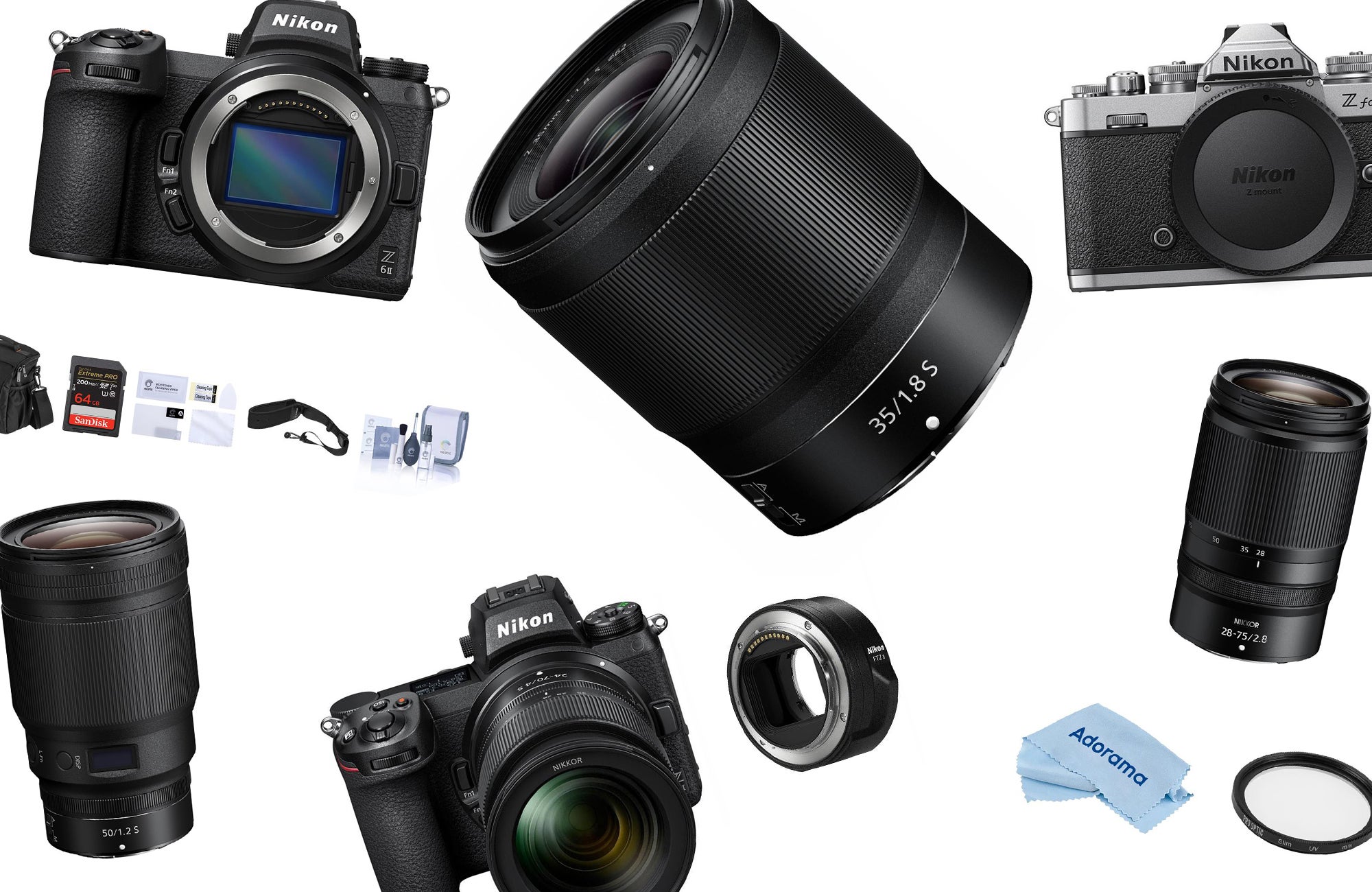 Nikon Z6 II Mirrorless Camera with 28-75mm f/2.8 Lens and Accessories Kit