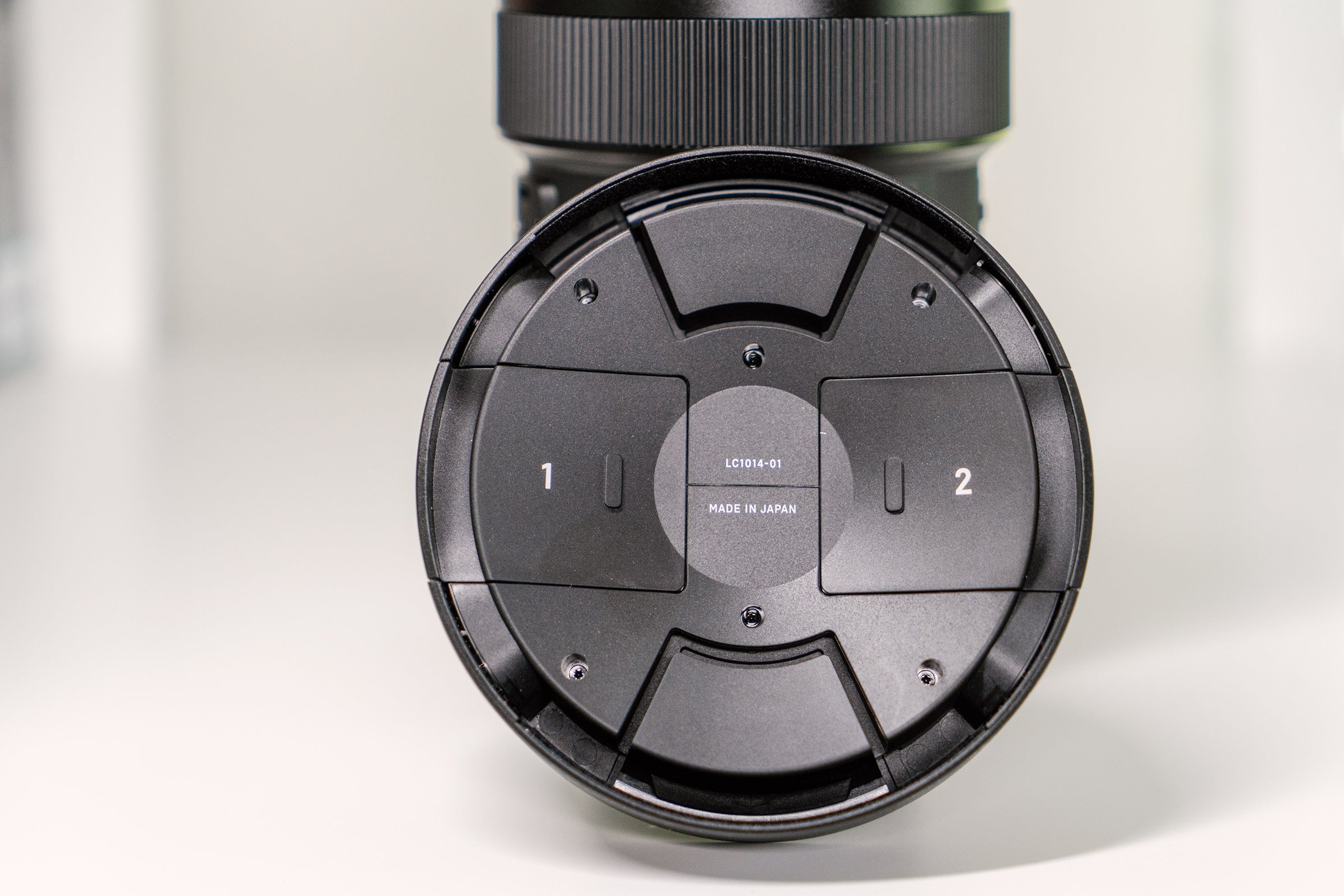 Lens cap of the Sigma 14mm f/1.4 lens