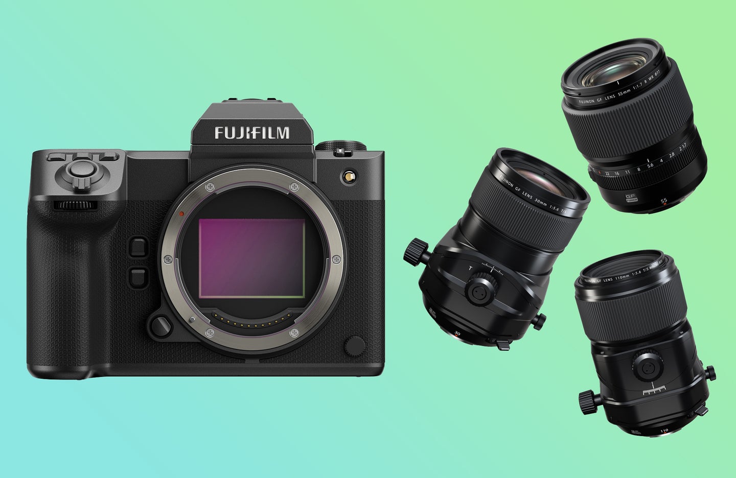 Fujifilm GFX100 II and three new Fujinon lenses